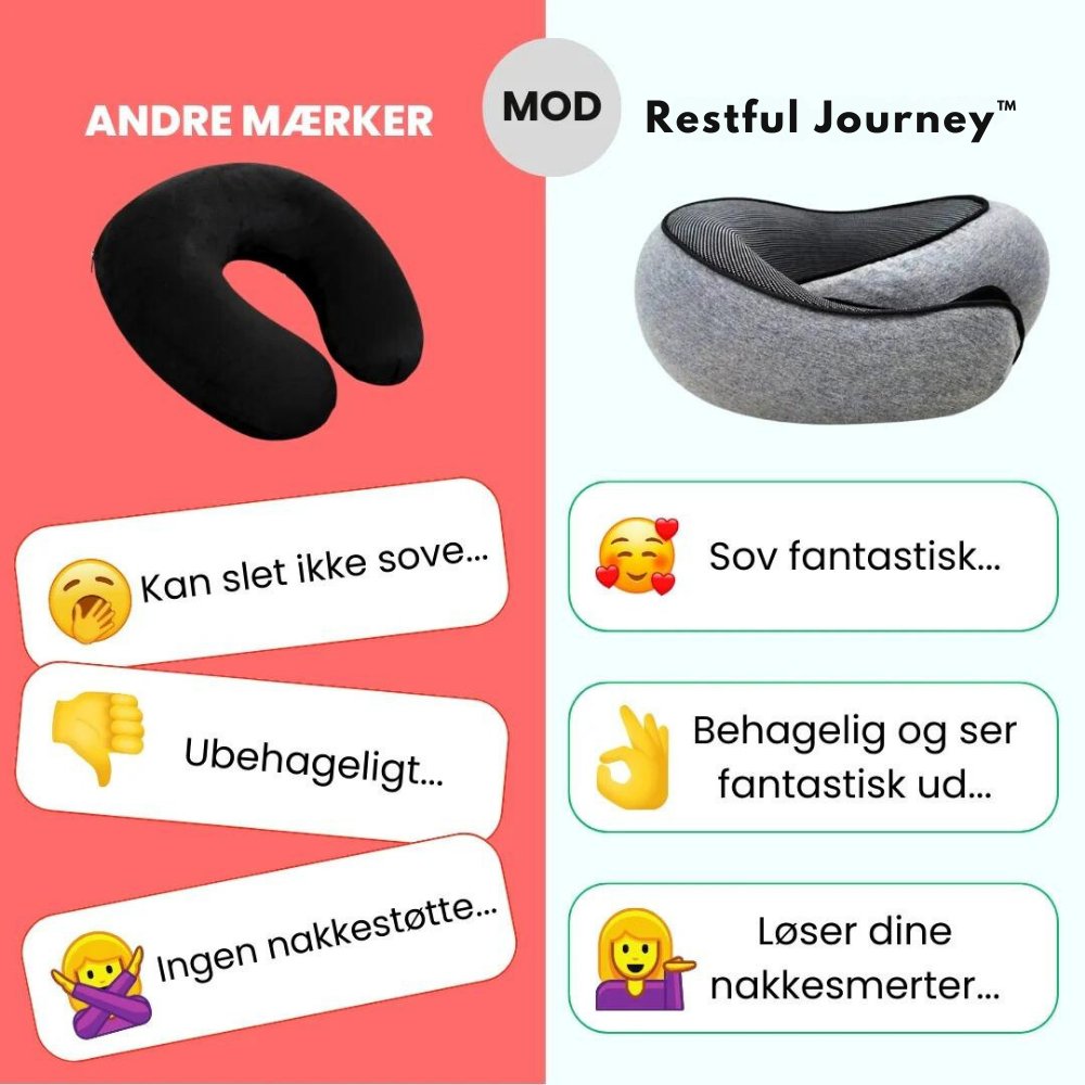 Restful Journey™ - Nakkestøtte for ultimativ komfort